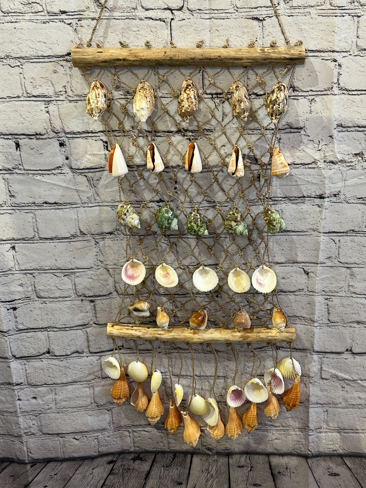 75cm x 30cm Decorative Fishing Net Shell Nets Home Wall Decor Mediterranean3