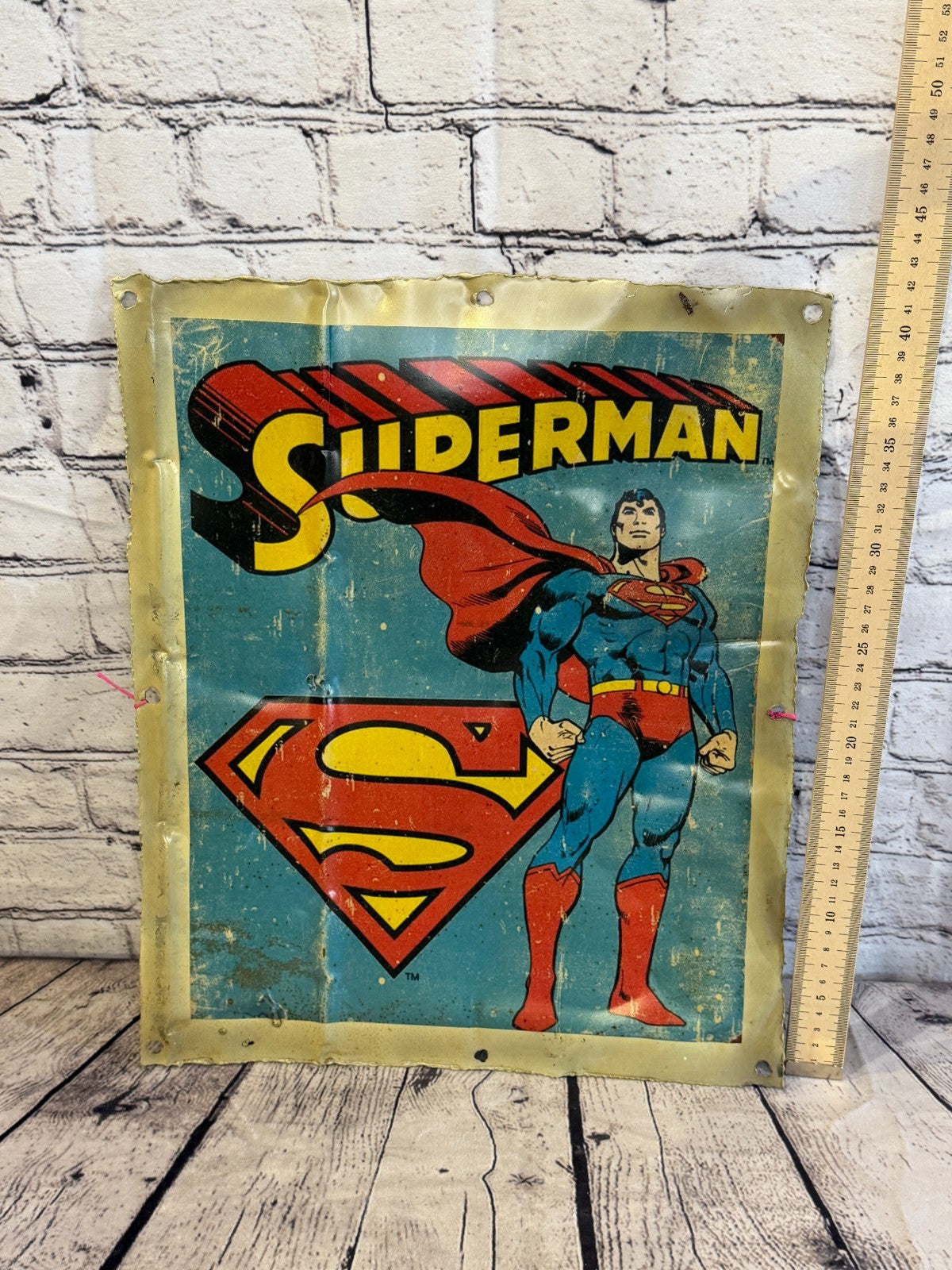Superman DC Hero Poster Advert Wall Plaque 42cm x 36cm Vintage Retro Tin Sign1