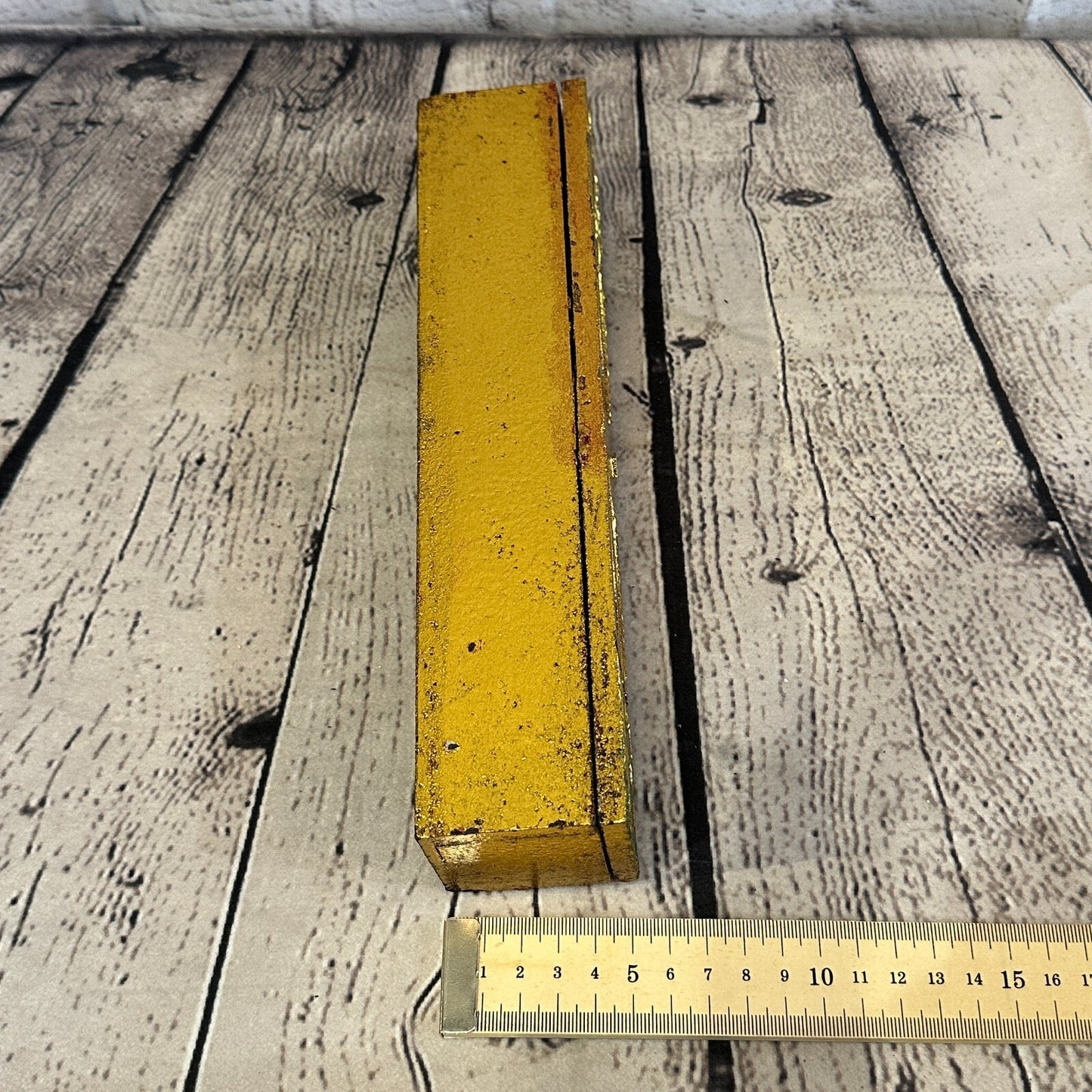 Bright Gold Thai Plain Buddha Eyes 25cm x 5cm x 5cm Wooden Box Trinket Handmade6