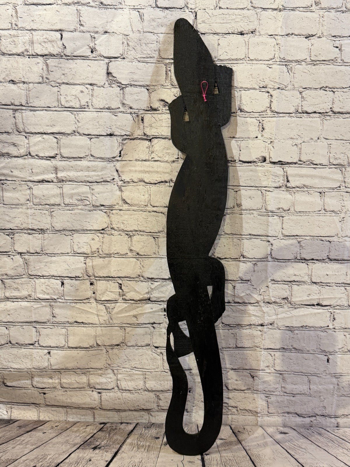 80cm Gecko Carved Wooden Dot Painted Ethnic Tribal Tiki Wall Art No 2 New5