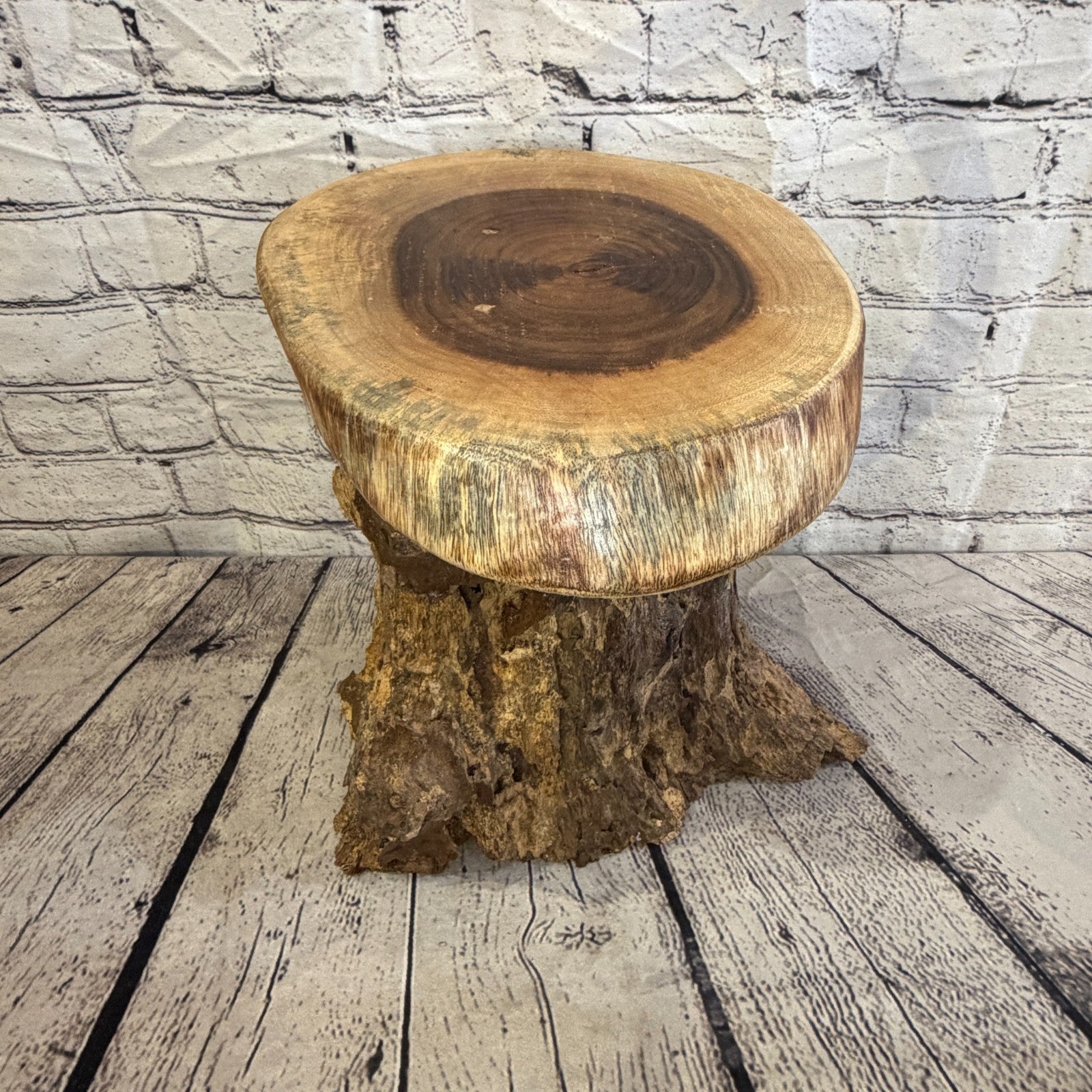 30cm x 25cm Wooden Coffee Root Sculpture Garden Teak Root Ornament Carved No 93