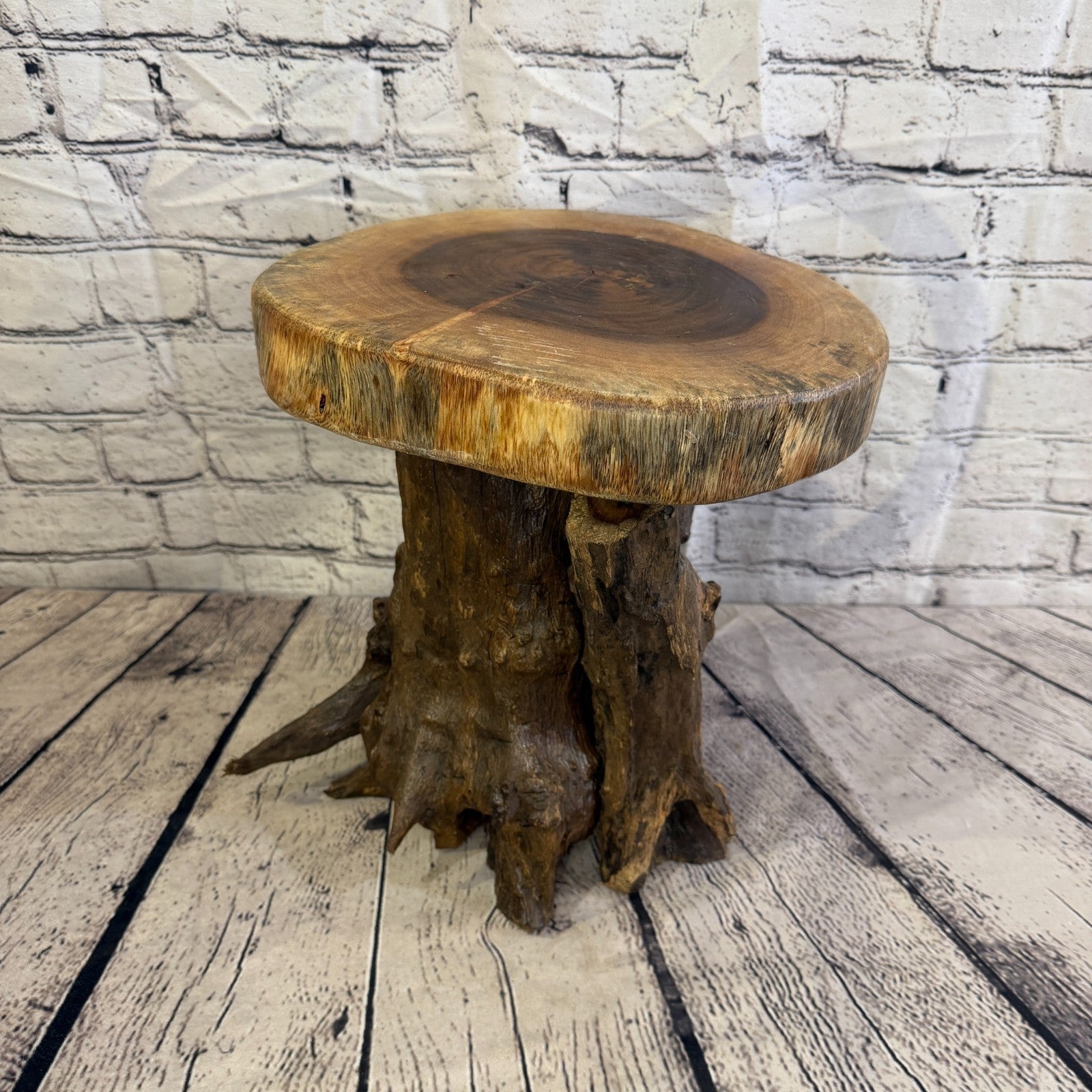 30cm x 25cm Wooden Coffee Root Sculpture Garden Teak Root Ornament Carved No 170