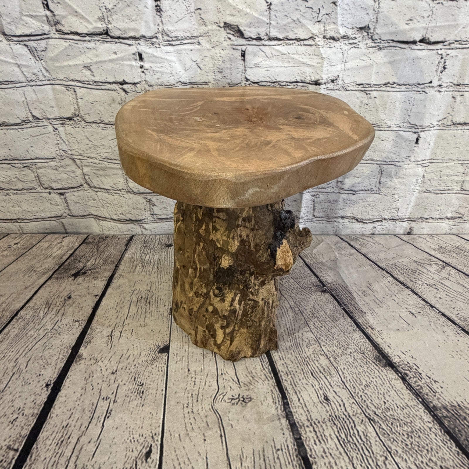 30cm x 25cm Wooden Coffee Root Sculpture Garden Teak Root Ornament Carved No 100