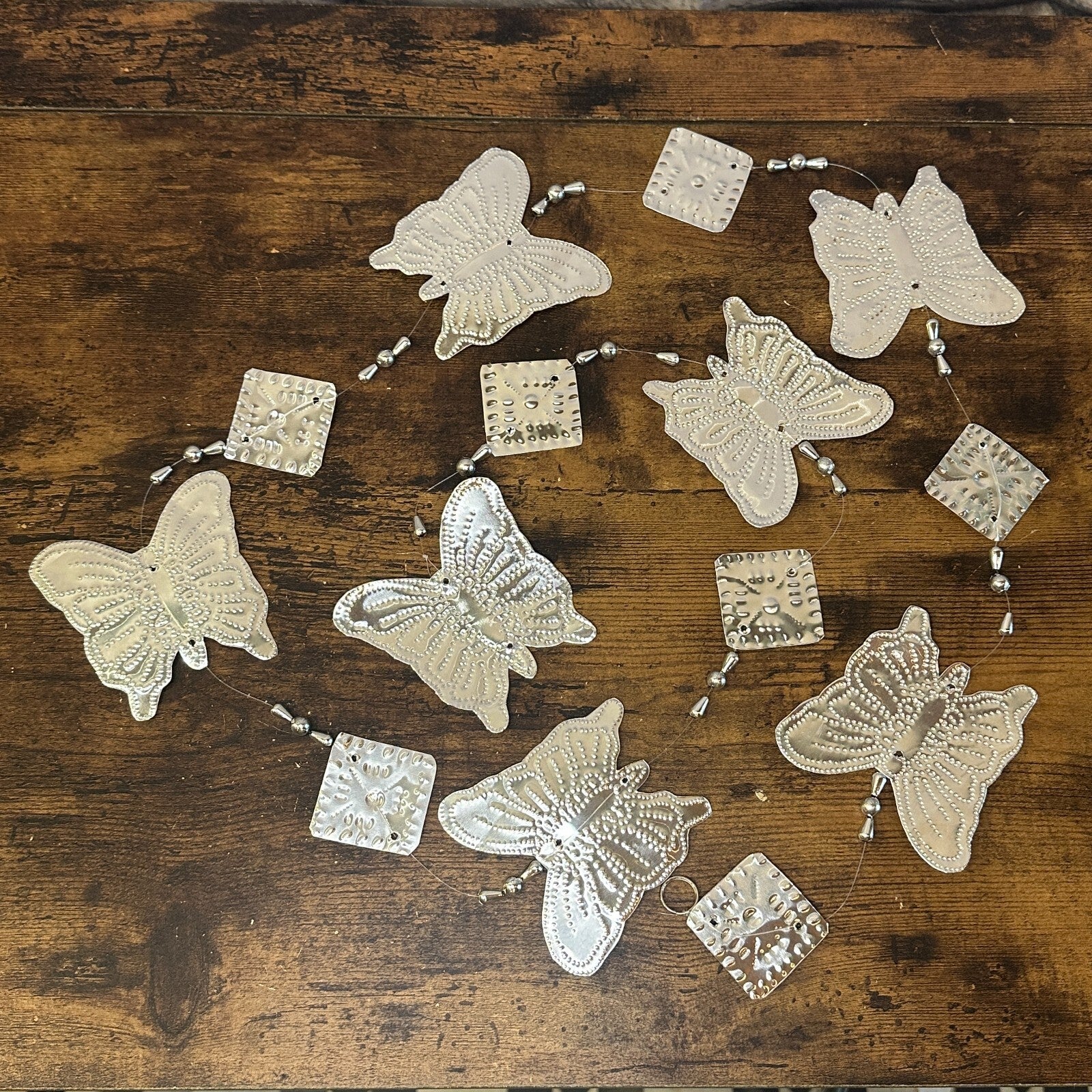 Aluminium Stamped Butterfly String Wall & Door Hangings for Home Decoration0