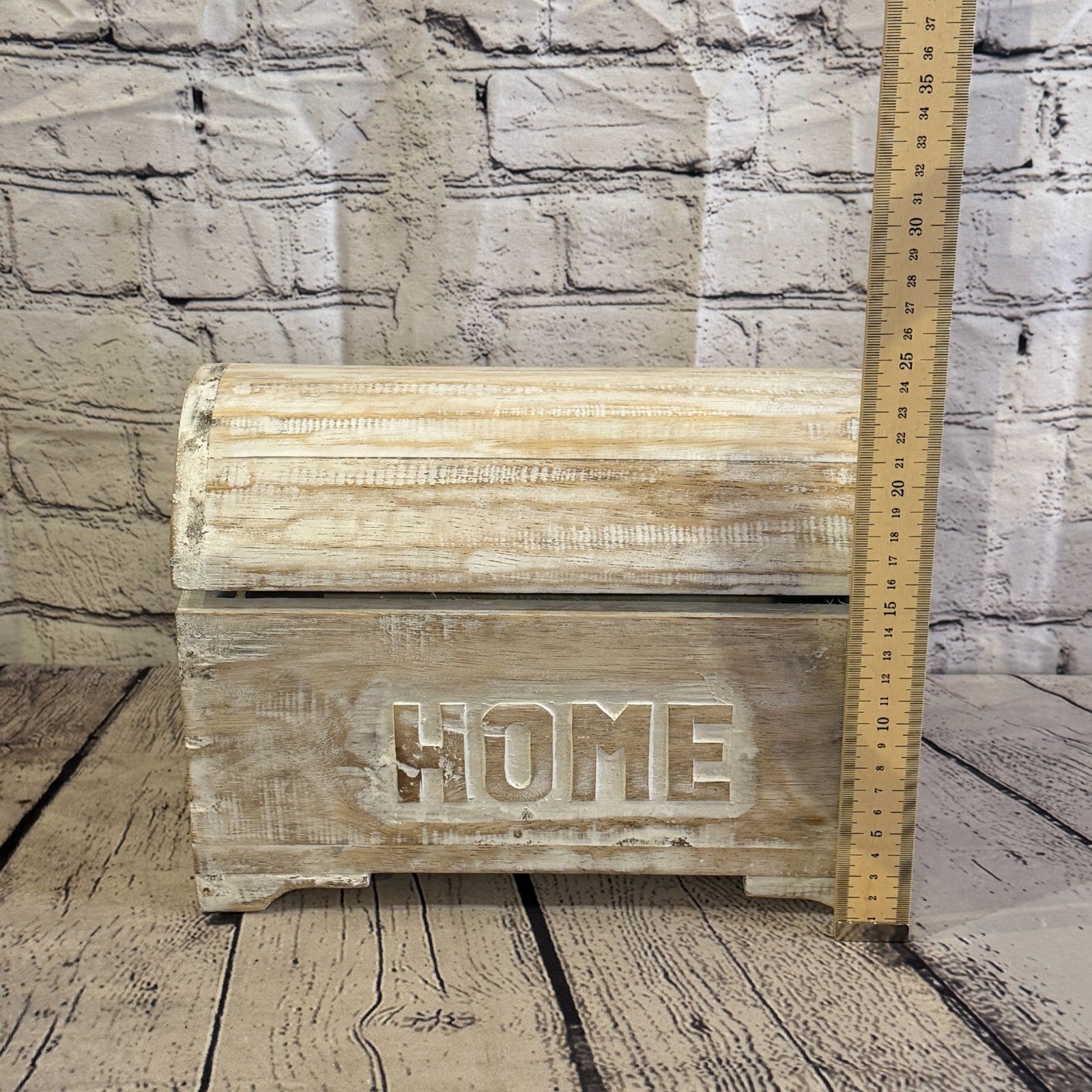 30cm x 22cm x 15cm Wood White Home Chest Storage Jewellery Trinket Box6