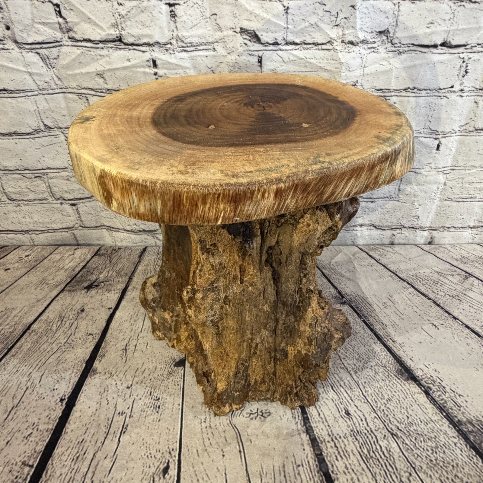 30cm x 25cm Wooden Coffee Root Sculpture Garden Teak Root Ornament Carved No 92