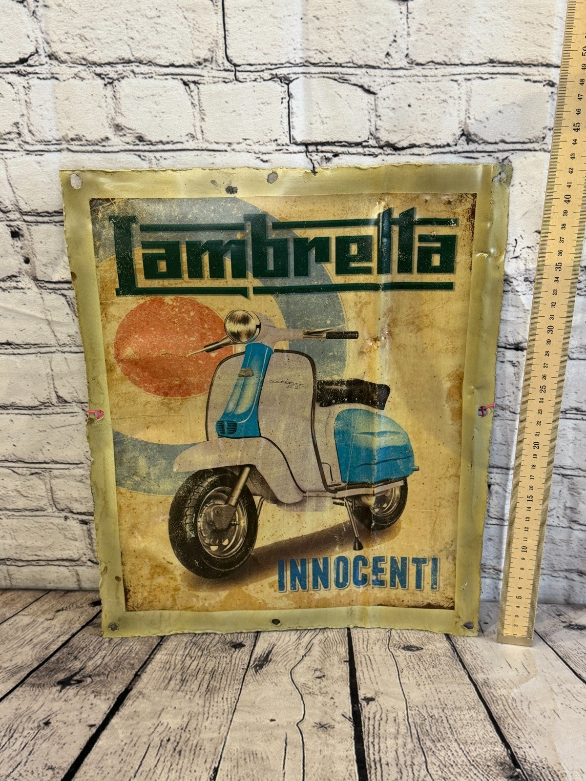 Lambretta Scooter Poster Advert Wall Plaque 42cm x 36cm Vintage Retro Tin Sign4