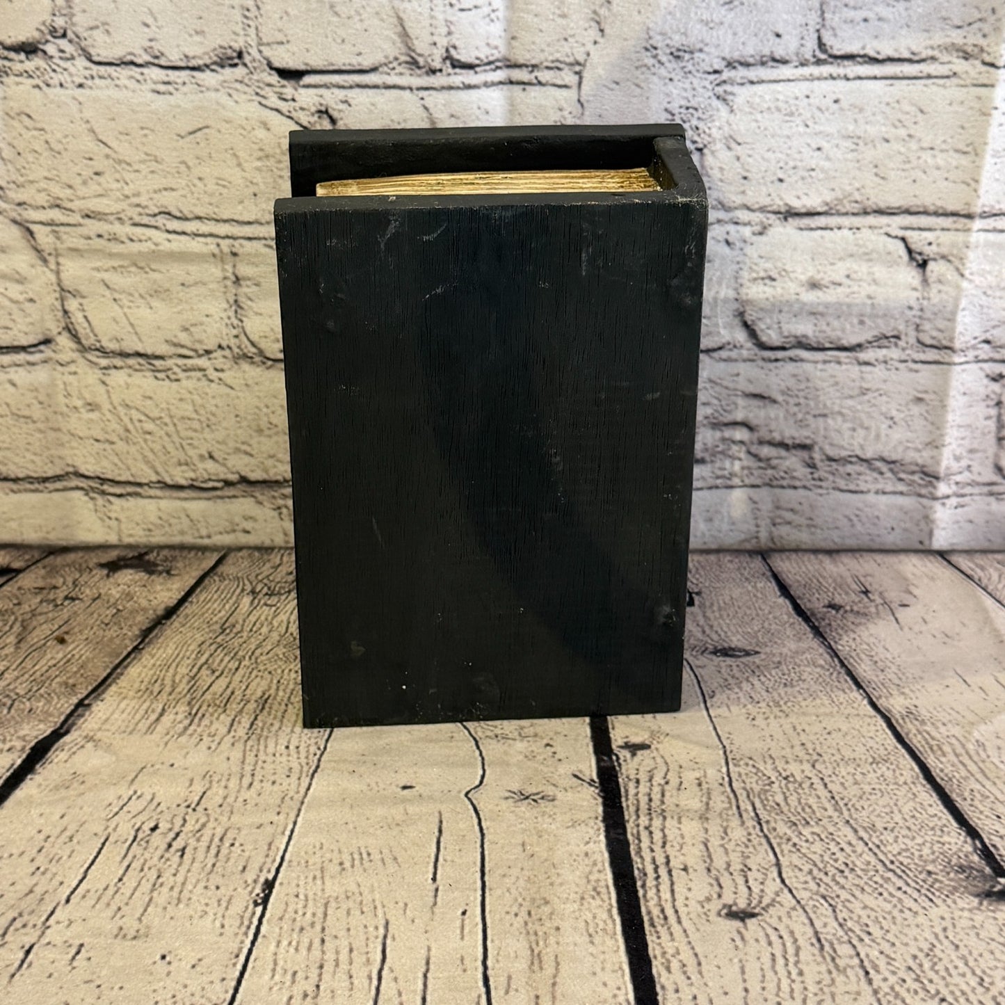 20cm x 12cm x 8cm Book Wood Gothic Skeleton Skull Coffin Jewellery Trinket Box4