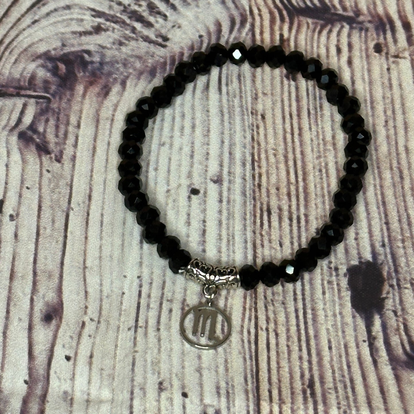 Scorpio Black Zodiac Constellation Sign Bracelet Bangles Women Men Bracelet2