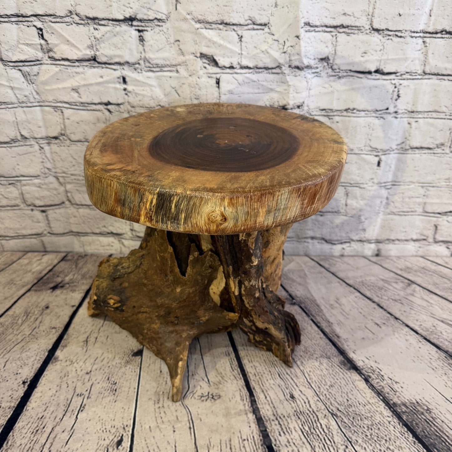 30cm x 25cm Wooden Coffee Root Sculpture Garden Teak Root Ornament Carved No 142