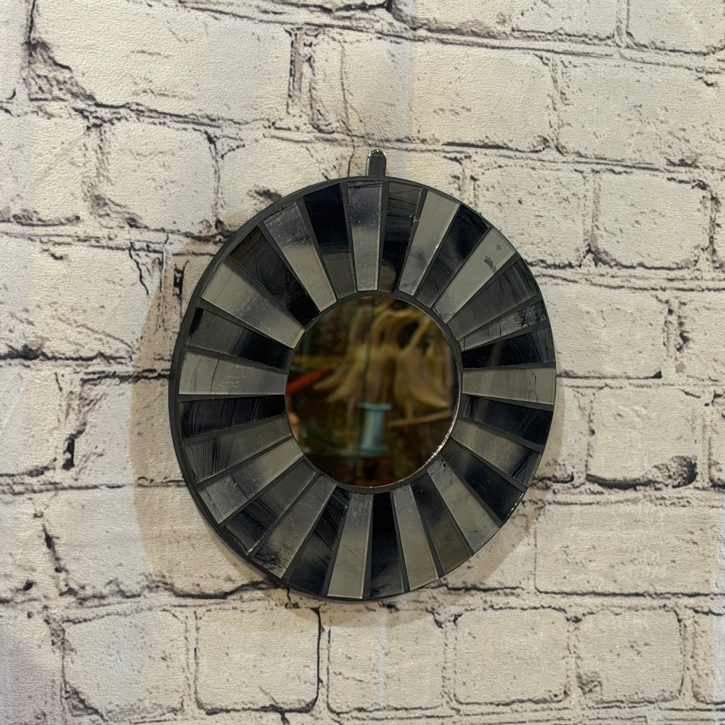 Grey Black Line Black Mosaic Tile Wall Mirror 20cm x 20cm 8 Inches Handmade0