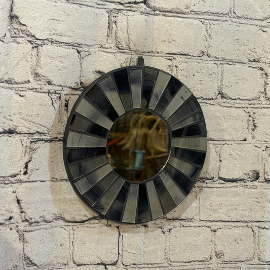 Grey Black Line Black Mosaic Tile Wall Mirror 20cm x 20cm 8 Inches Handmade0