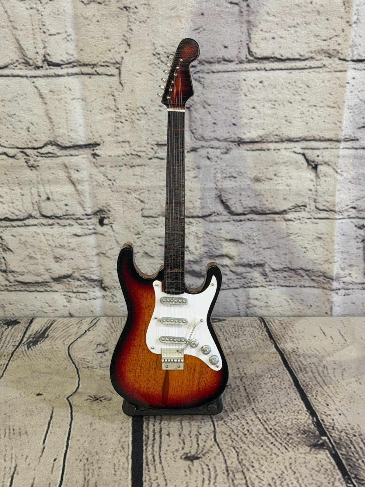 Miniature 25cm Guitar on Stand Band Gift Display Design 11