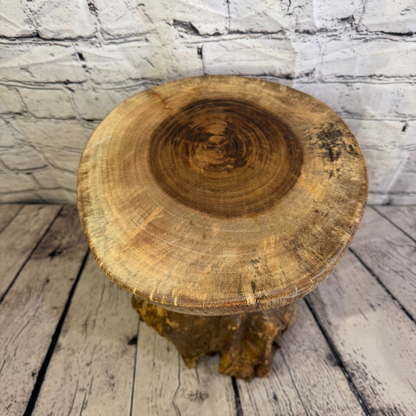 30cm x 25cm Wooden Coffee Root Sculpture Garden Teak Root Ornament Carved No 57
