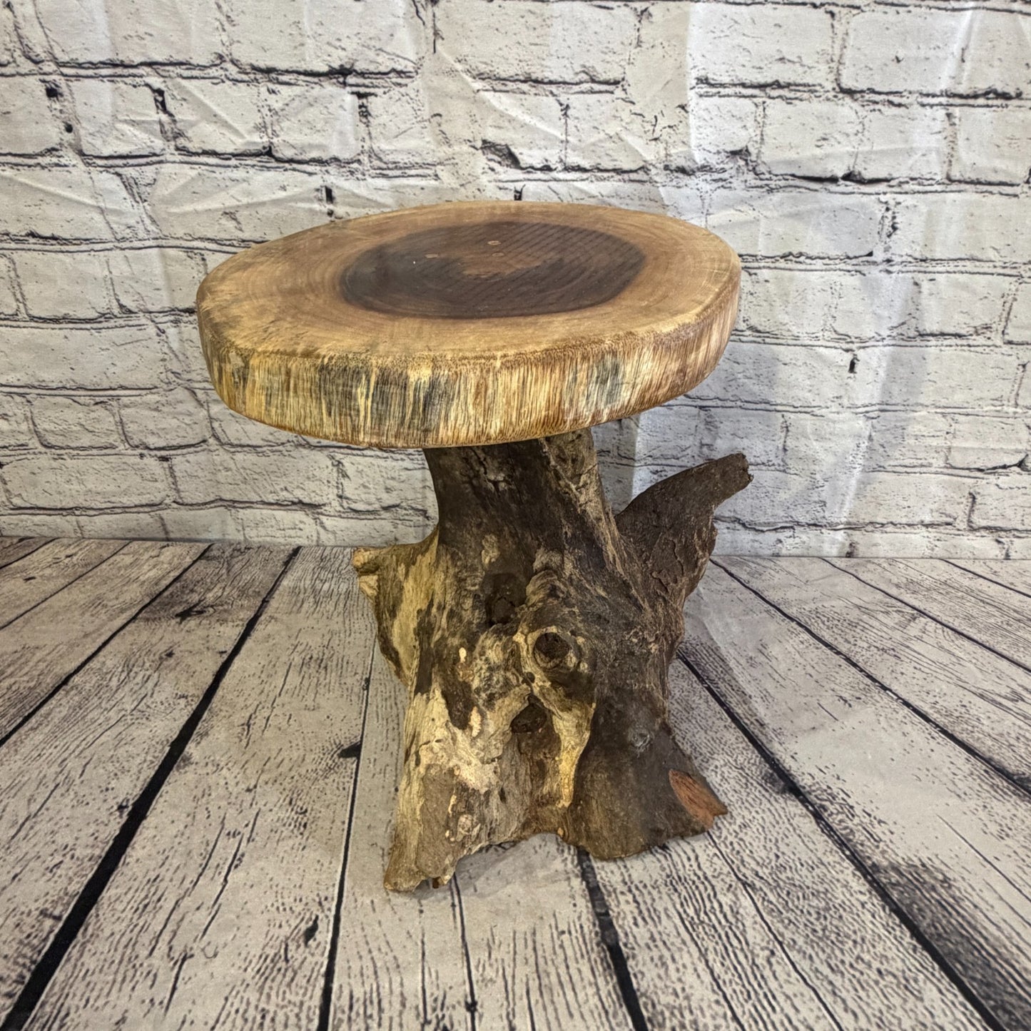 30cm x 25cm Wooden Coffee Root Sculpture Garden Teak Root Ornament Carved No 111