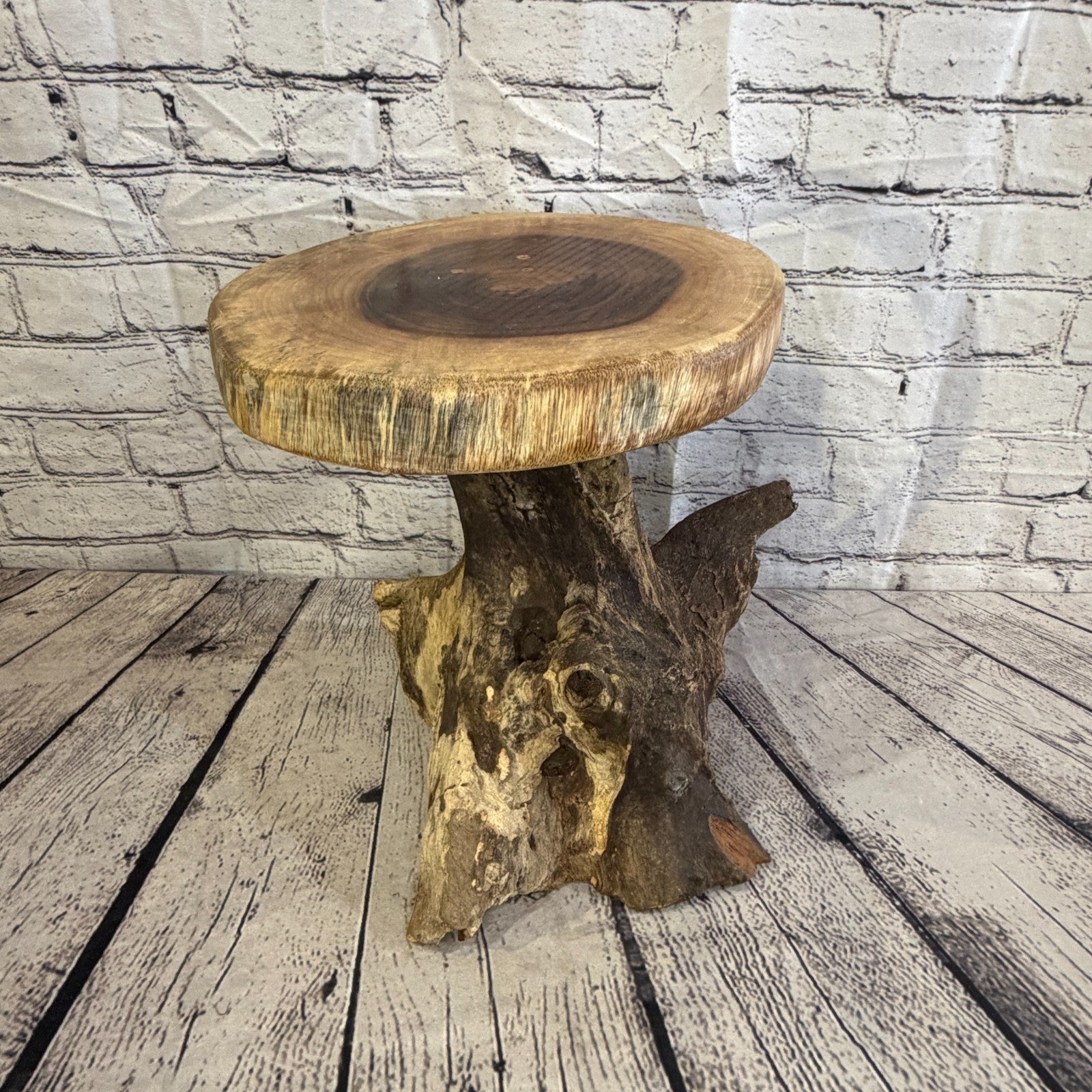 30cm x 25cm Wooden Coffee Root Sculpture Garden Teak Root Ornament Carved No 111