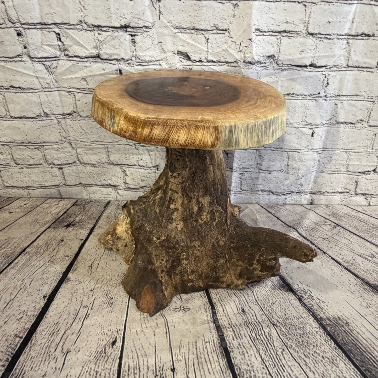 30cm x 25cm Wooden Coffee Root Sculpture Garden Teak Root Ornament Carved No 112