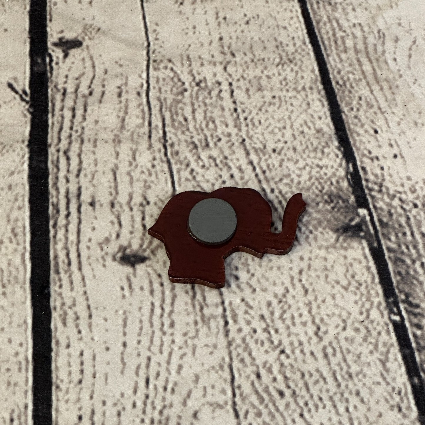 Elephant Wooden Animal Fridge Magnet Cartoon Magnetic Note Holder Novelty3