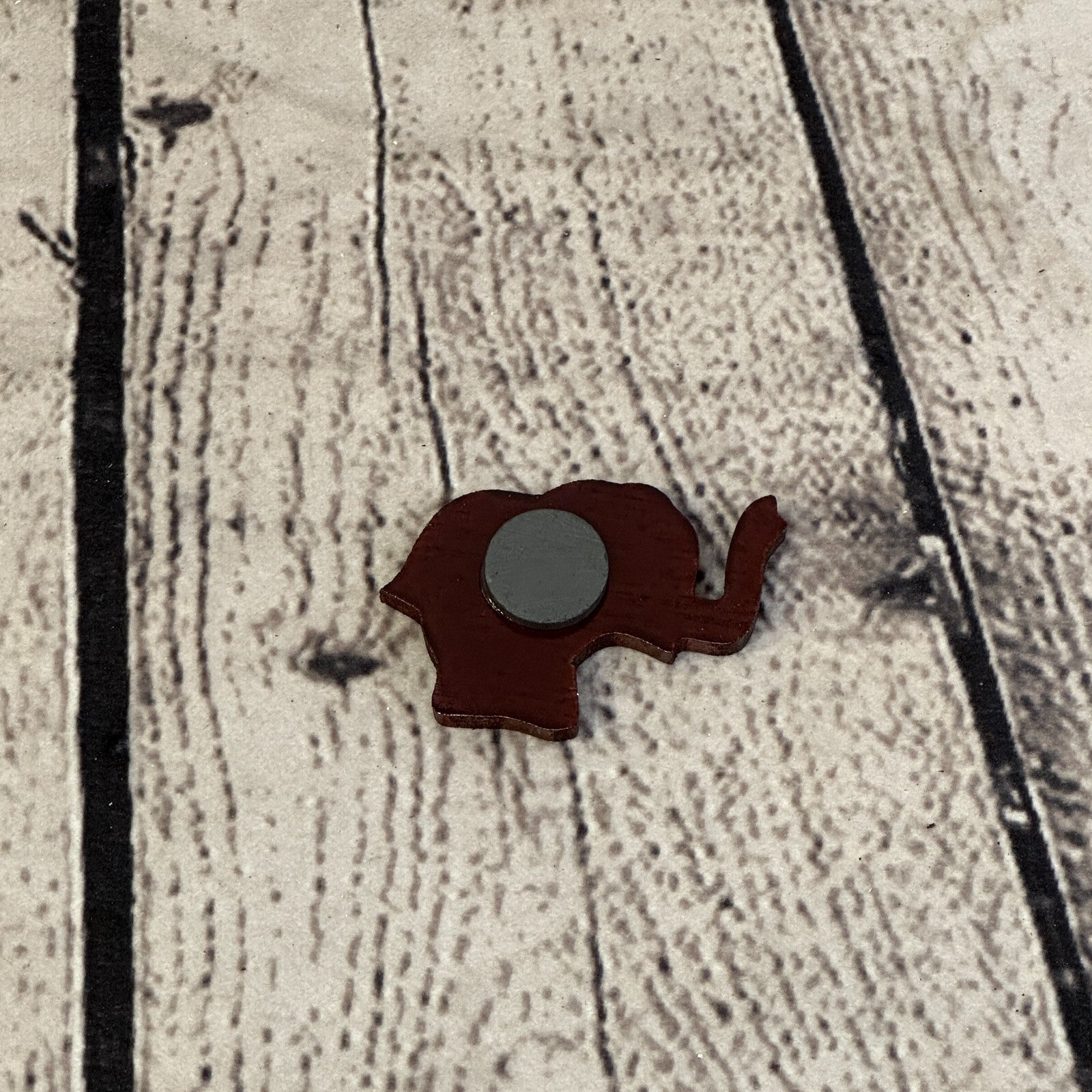 Elephant Wooden Animal Fridge Magnet Cartoon Magnetic Note Holder Novelty3