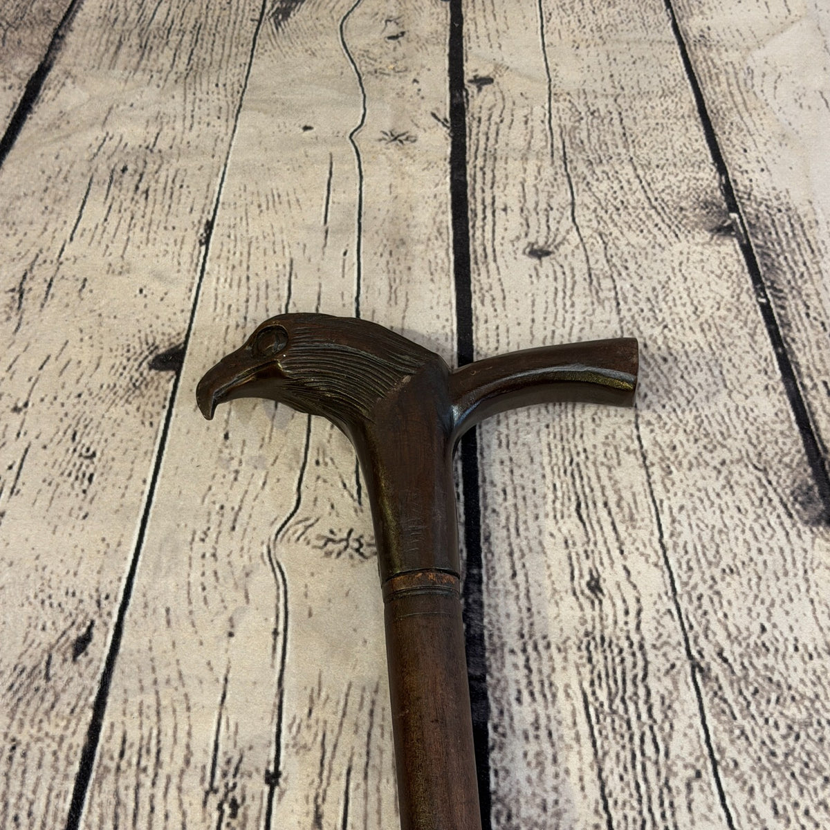 Eagle Bird Head 90cm Tribal African Walking Stick Cane Hand Carved Dark Wood6