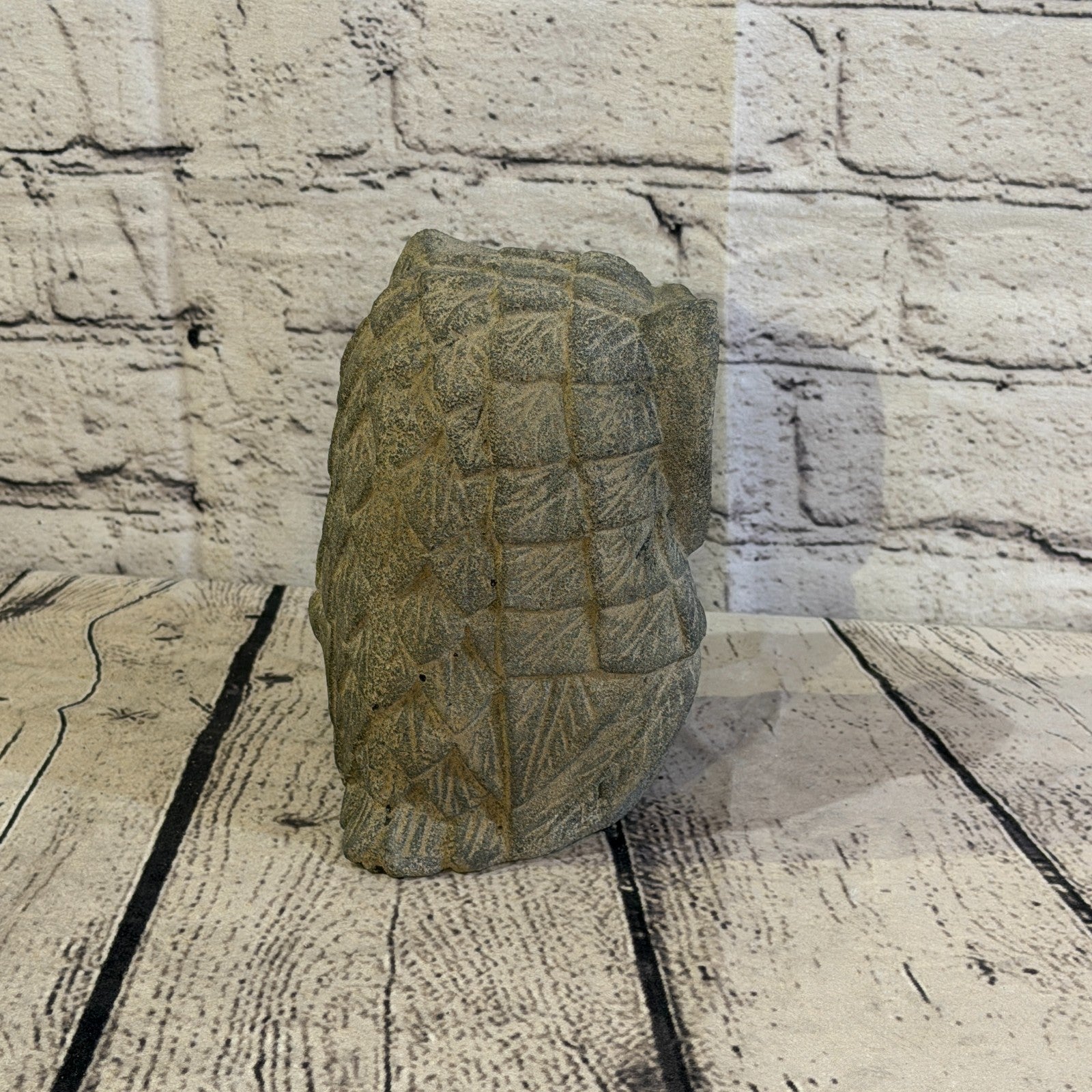 Standing Barn Owl Stone Garden 10cm x 15cm Ornament Indoor Statue Hindu4