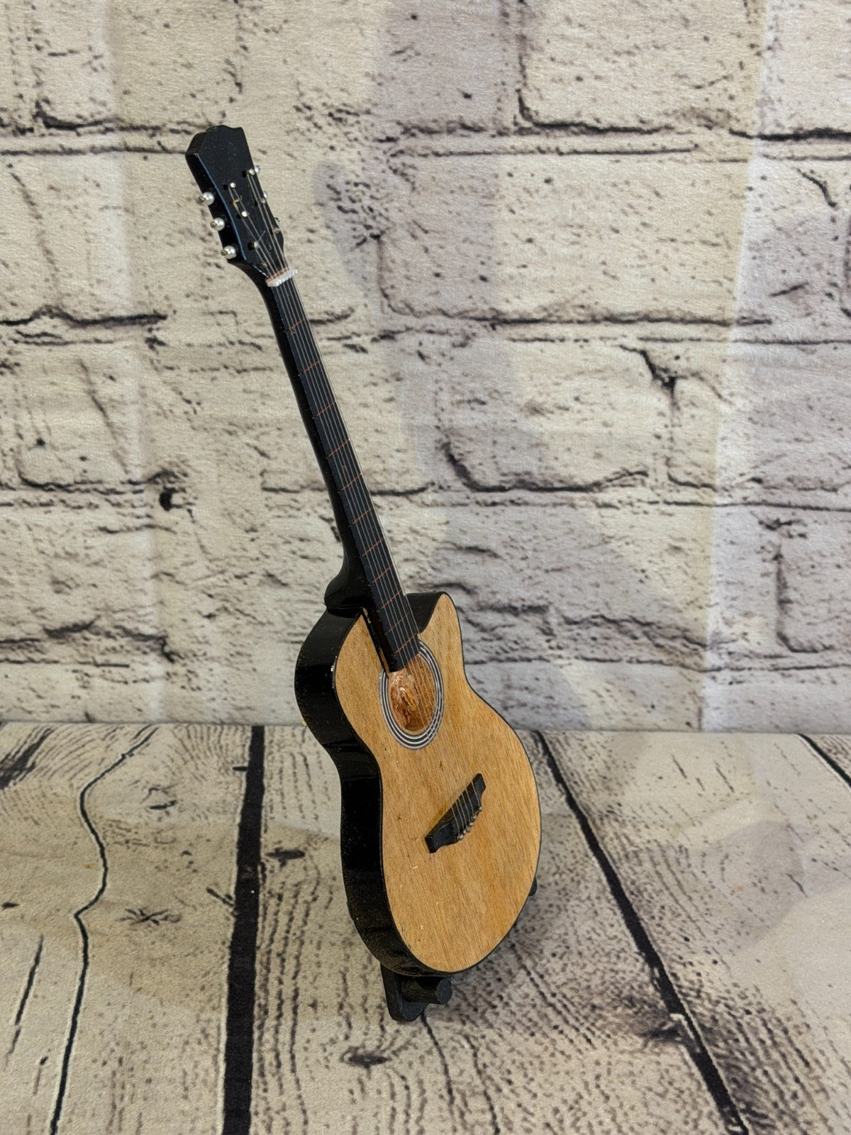 Miniature 25cm Guitar on Stand Band Gift Display Design 82
