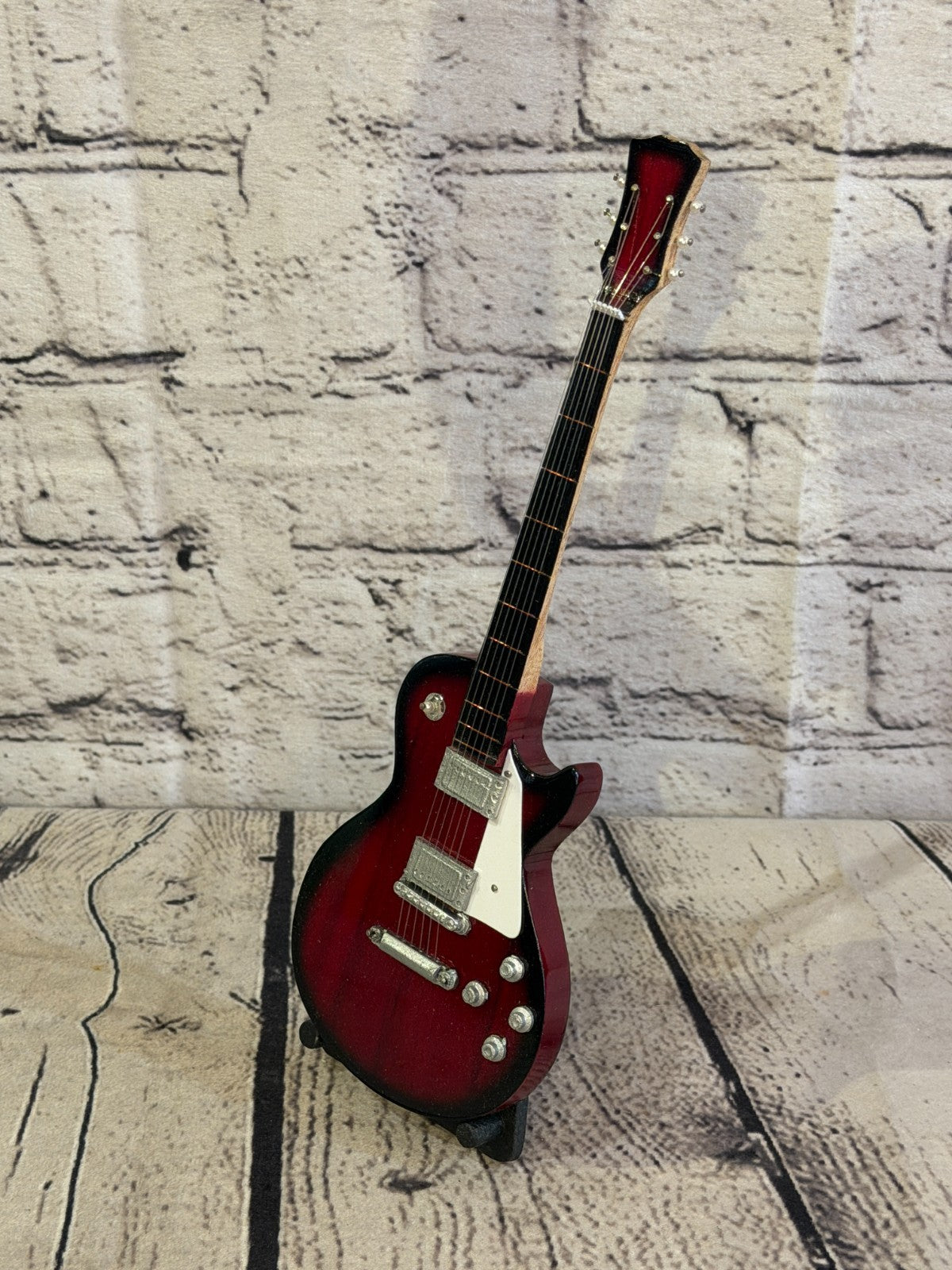 Miniature 25cm Guitar on Stand Band Gift Display Design 50