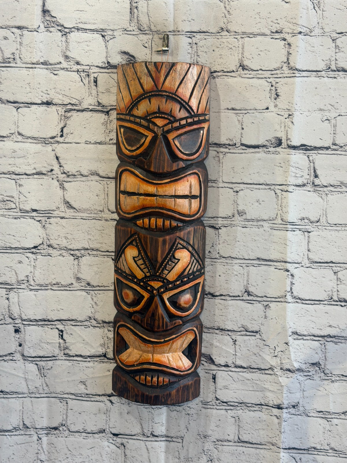 50cm Tiki Bar Mask Sign Decoration Wall Hanging Mask Wood Carving Design 22