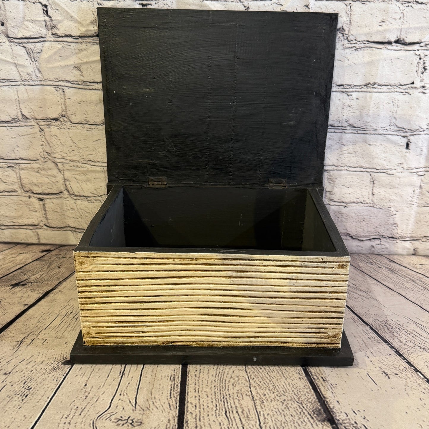 30cm x 24cm x 15cm Book Wood Gothic Pentagram Skull Coffin Jewellery Trinket Box7