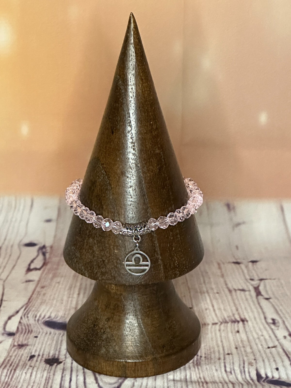 Libra Pink Zodiac Constellation Sign Bracelet Bangles Women Men Bracelet0
