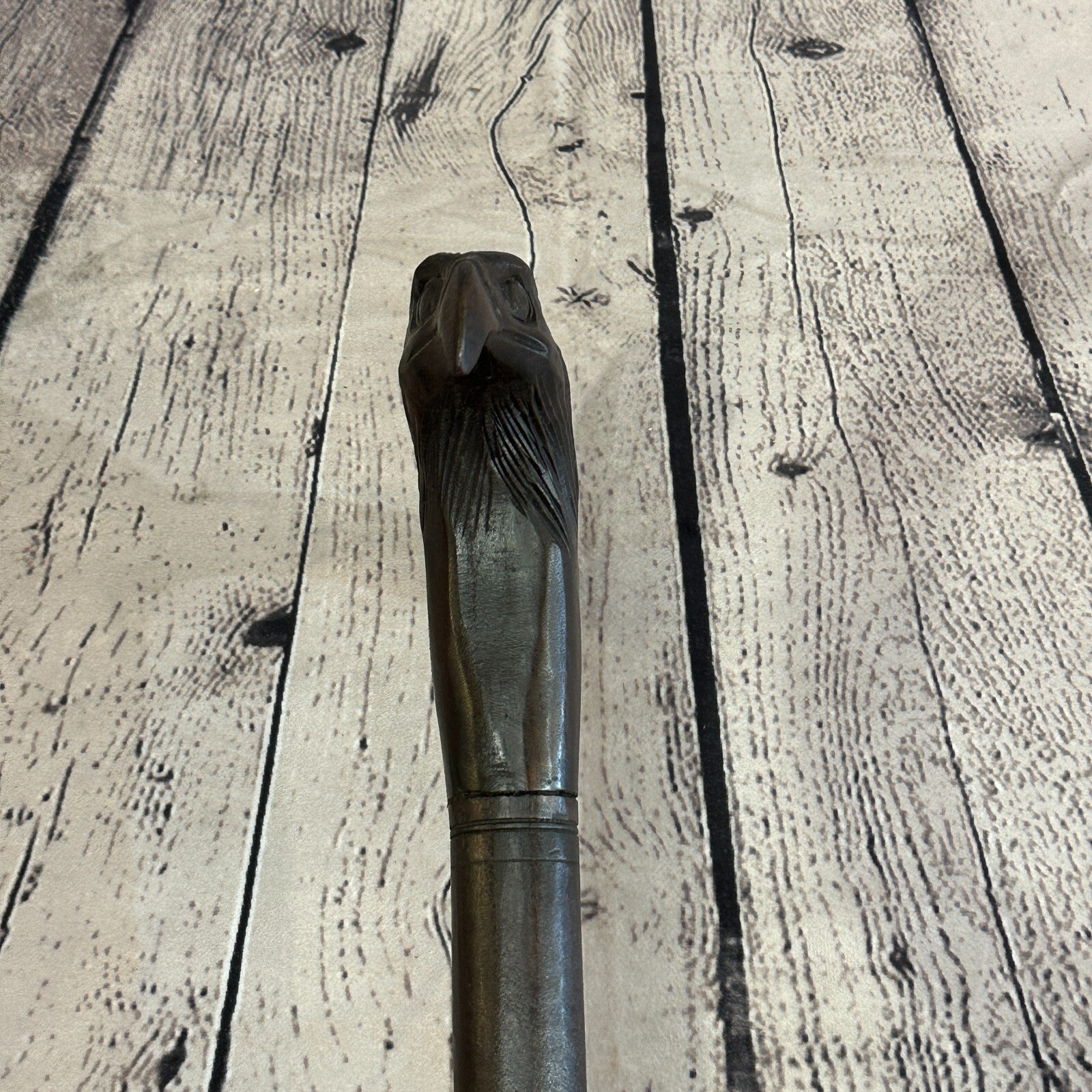 Eagle Head 90cm Tribal African Walking Stick Cane Hand Carved Dark Wood5