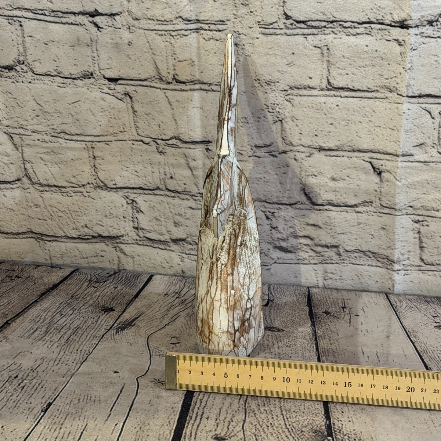 25cm x 25cm Whale Tail Brown Fish Wood Coastal Ocean Bathroom Decoration7
