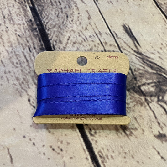 Single Faced Viola Satin Pattern 1/2 Inch Wide Ribbon 10 Meters