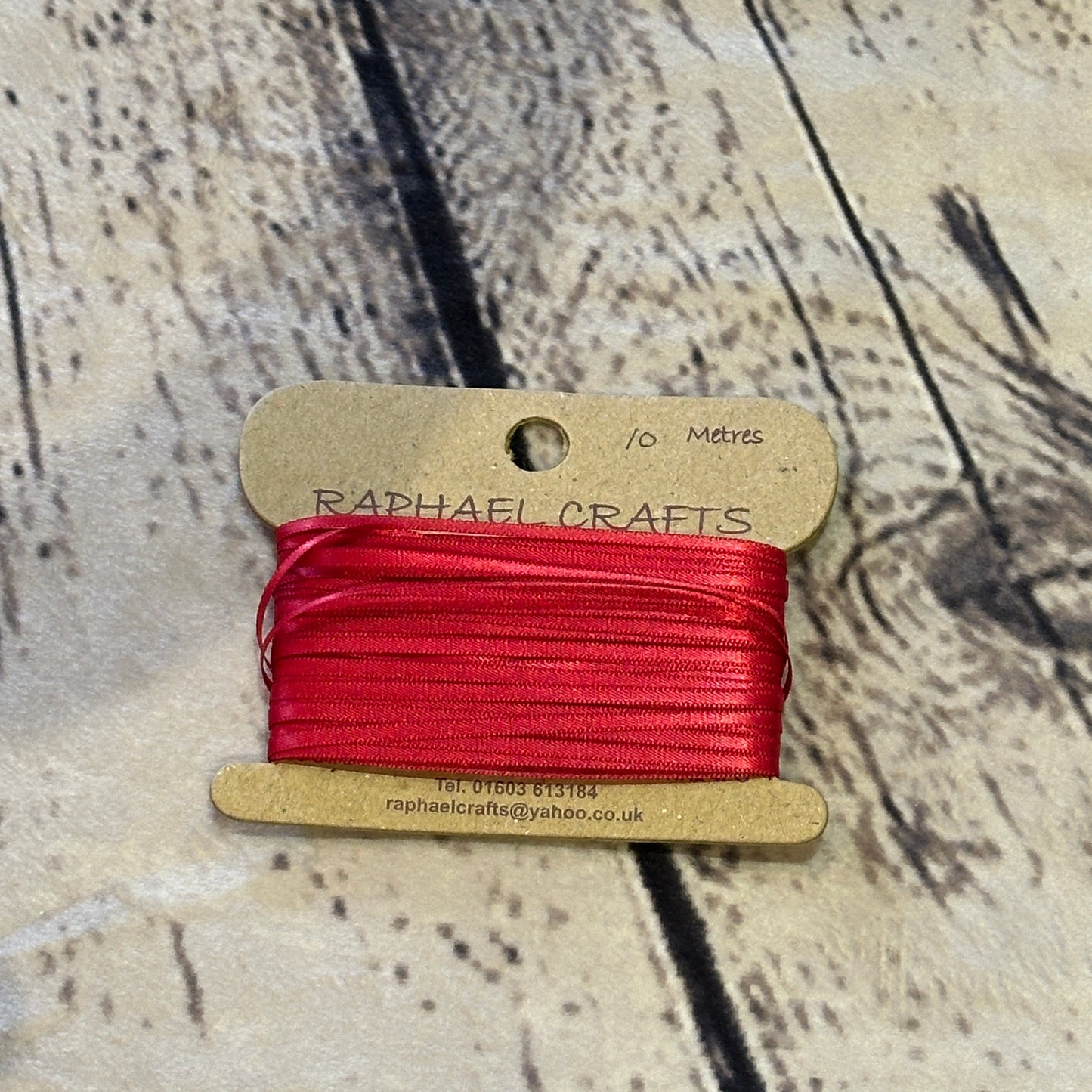 Double Faced Ruby Satin Pattern 1/8 Inch Wide Ribbon 10 Meters