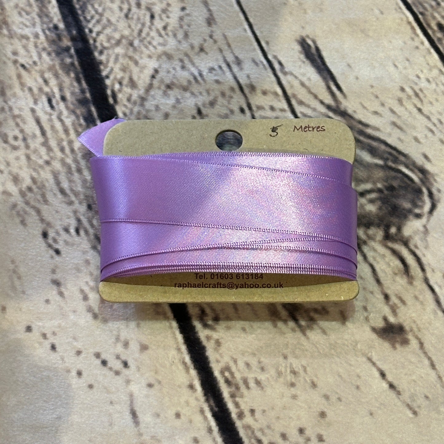 Double Faced Hyacinth Satin Pattern 1 Inch Wide Ribbon 5 Meters