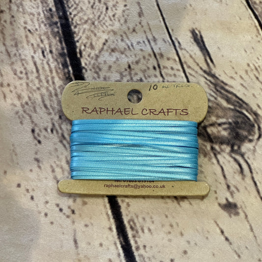 Double Faced Copen Satin Pattern 1/8 Inch Wide Ribbon 10 Meters