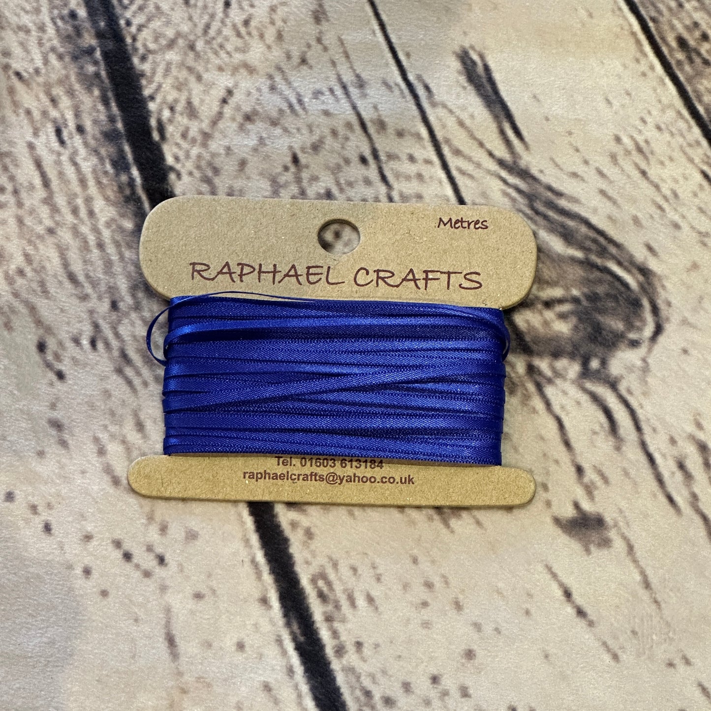 Double Faced Viola Satin Pattern 1/8 Inch Wide Ribbon 10 Meters