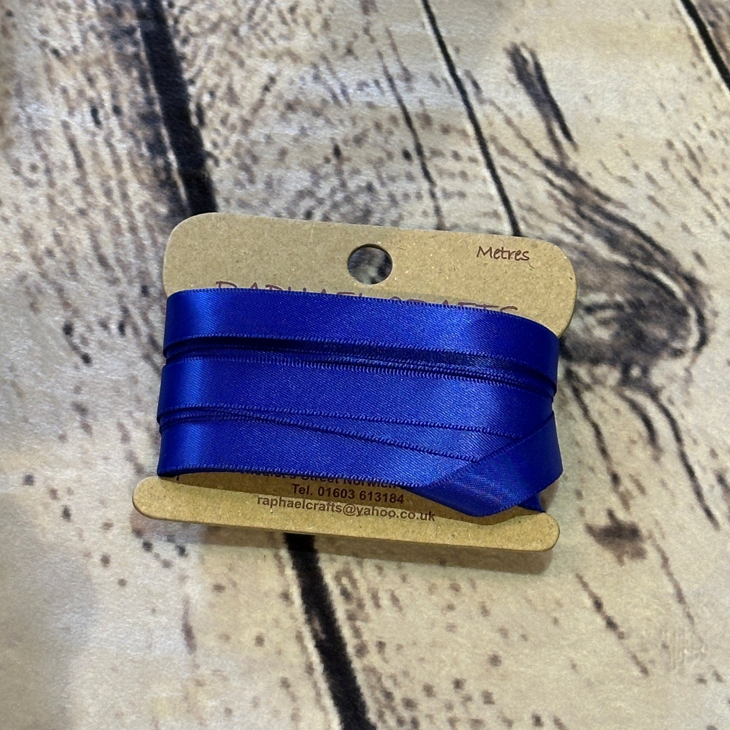 Double Faced Viola Satin Pattern 1/2 Inch Wide Ribbon 10 Meters