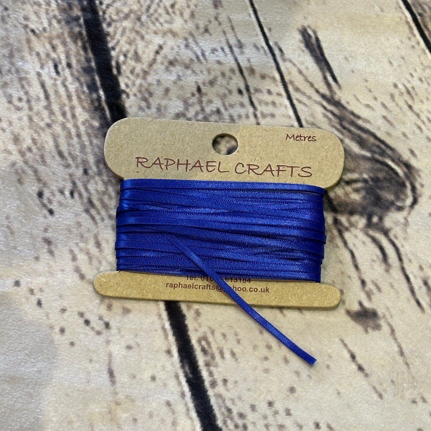 Double Faced Viola Satin Pattern 1/8 Inch Wide Ribbon 10 Meters