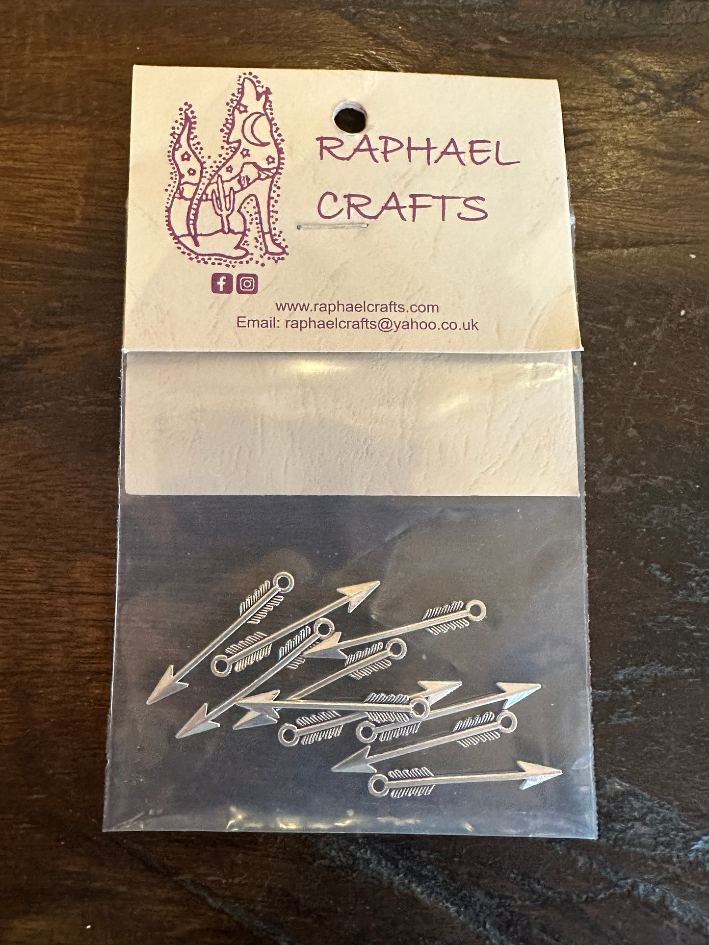 Jewellery Making Arrow Charms Pack Of 10 Silver Colour