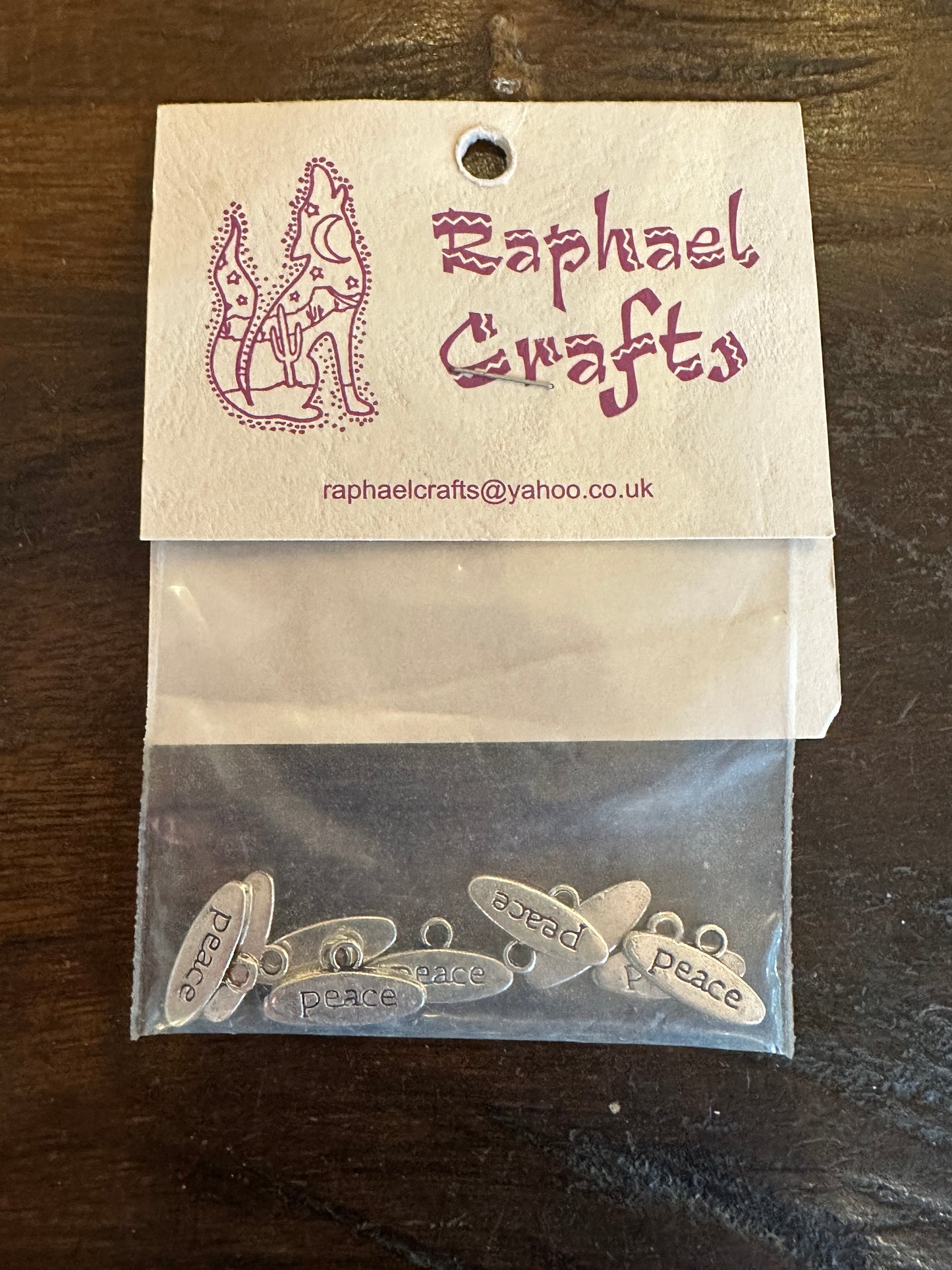 Jewellery Making Peace Loop Charms Pack Of 10 Silver Colour