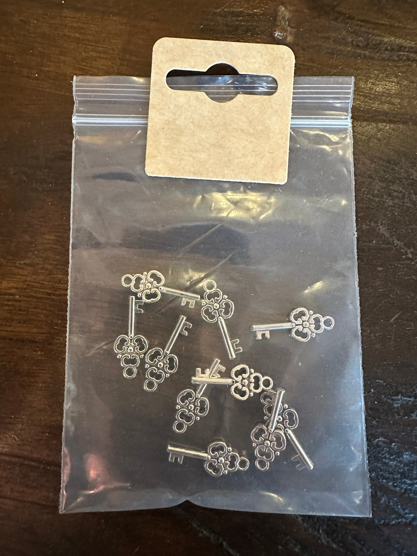 Jewellery Making Key Charms Pack Of 10 Silver Colour