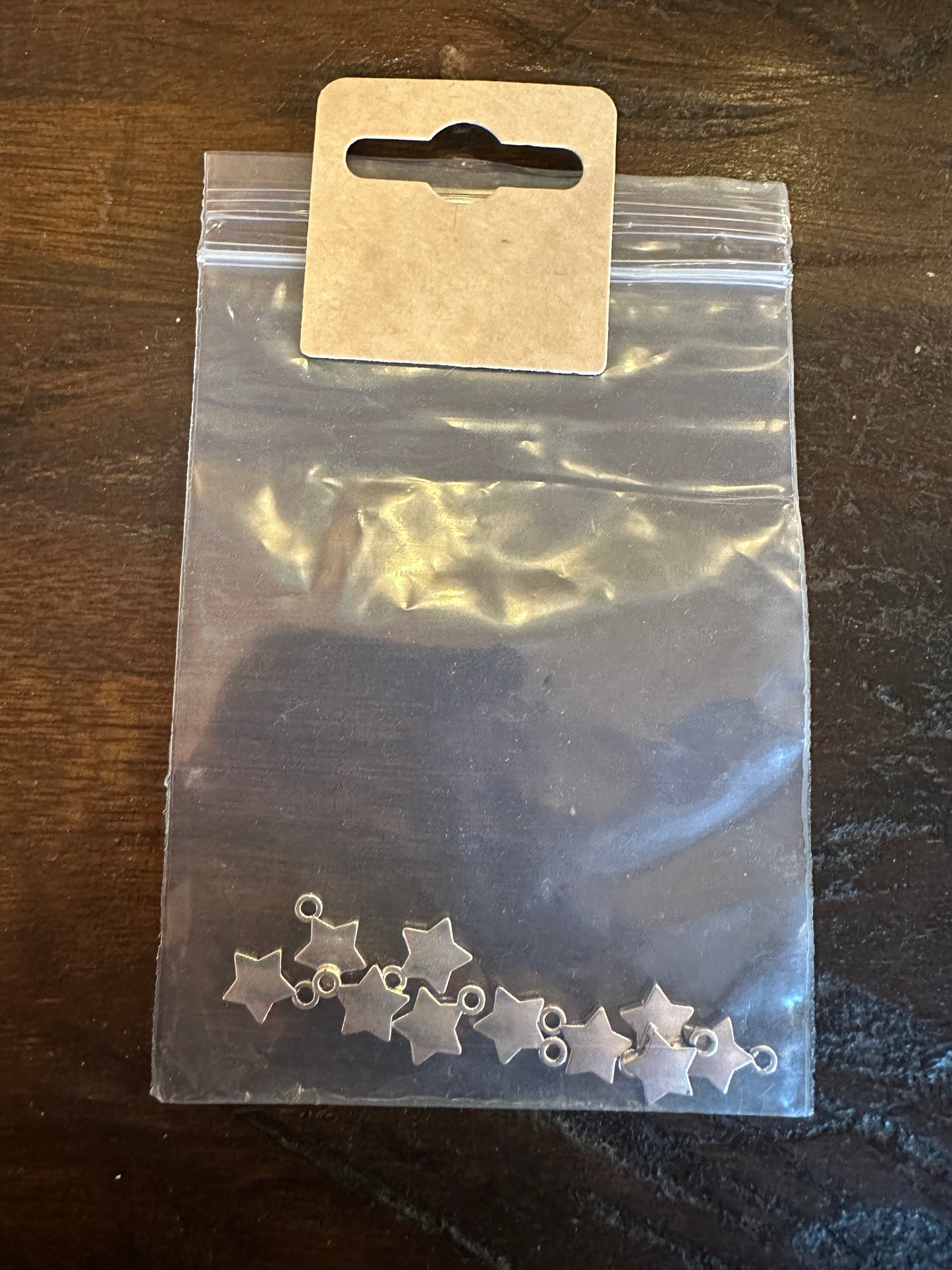 Jewellery Making Star Charms Pack Of 10 Silver Colour