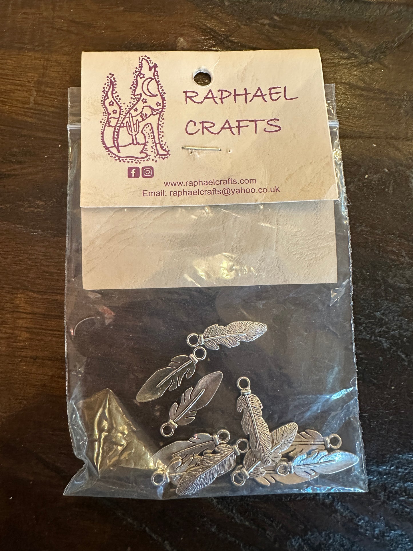 Jewellery Making Smaller Feather Charms Pack Of 10 Silver Colour