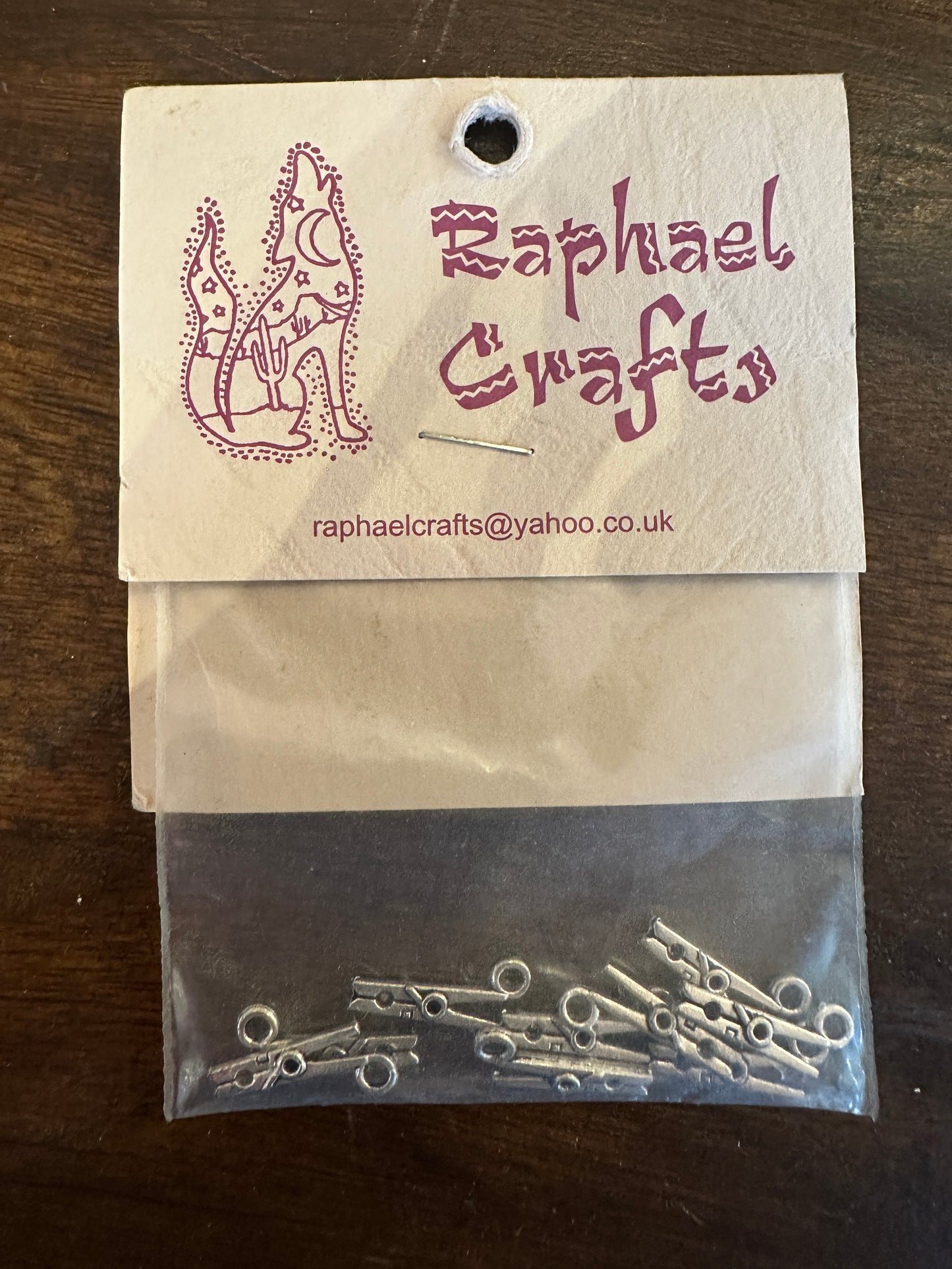 Jewellery Making Clothes Pegs Charms Pack Of 10 Silver Colour
