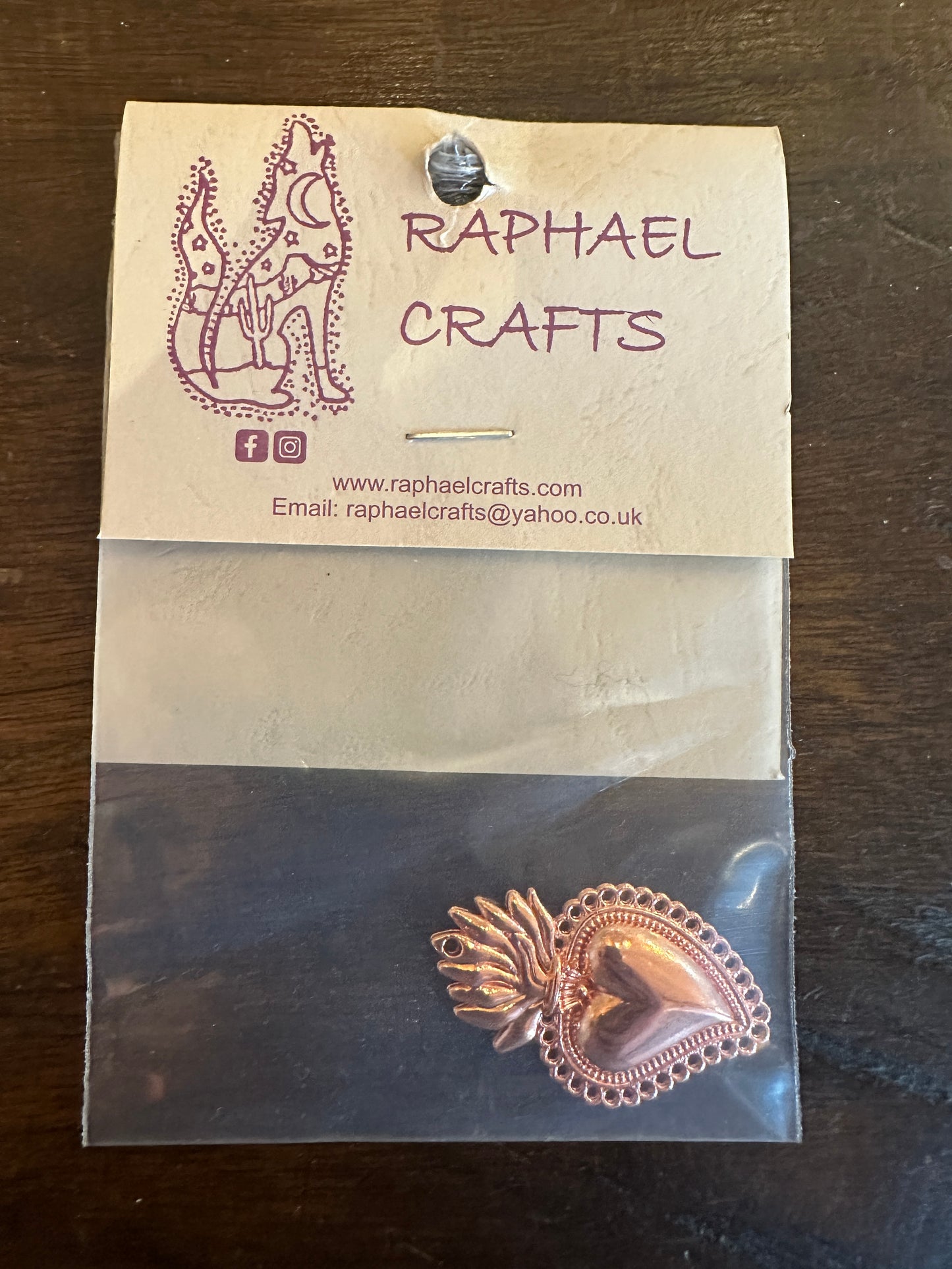 Jewellery Making Heart Charms Pack Of 1 Rose Gold Colour