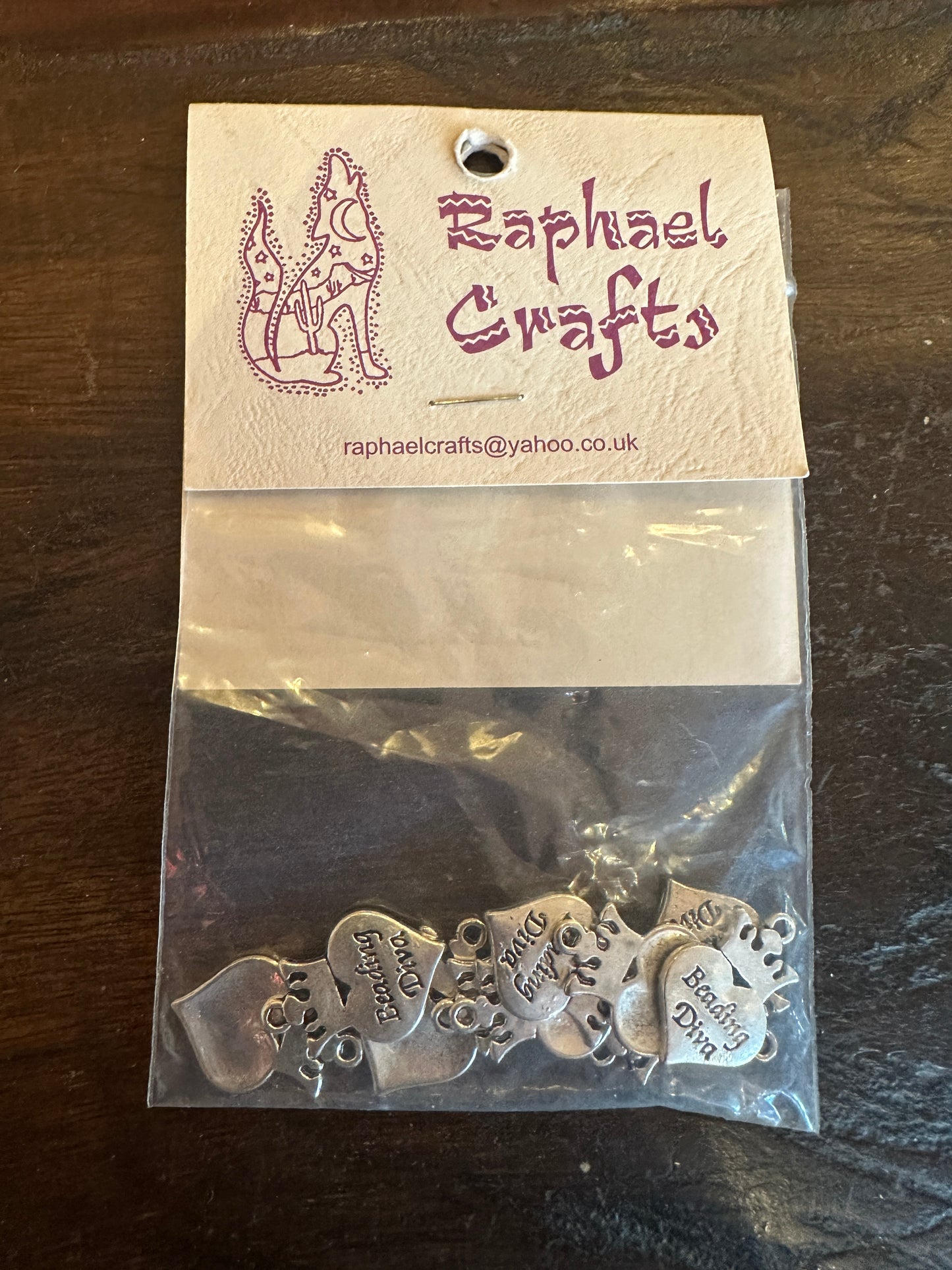 Jewellery Making Beading Diva Charms Pack Of 10 Silver Colour
