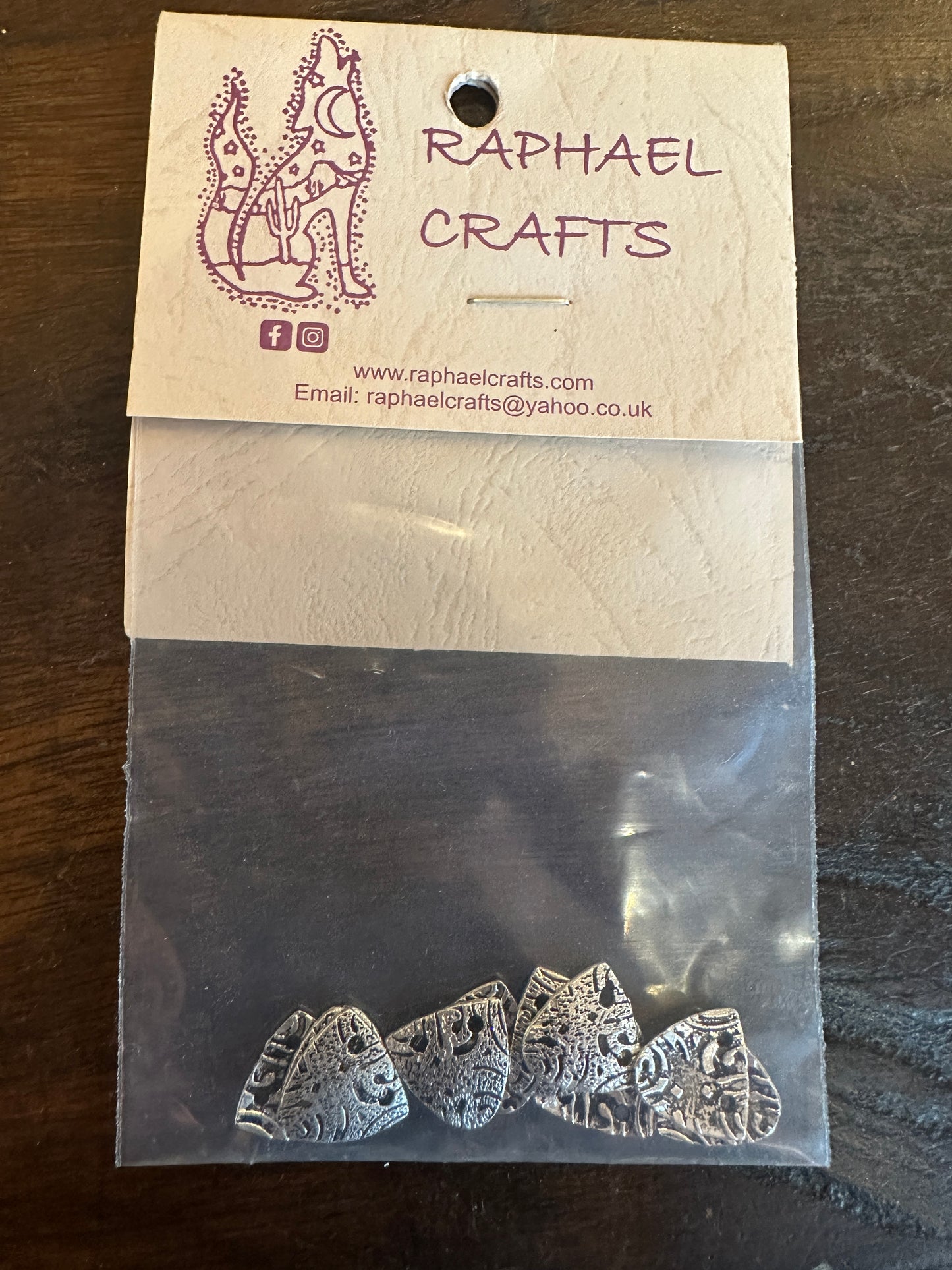 Jewellery Making Dragon Scale Charms Pack Of 10 Silver Colour