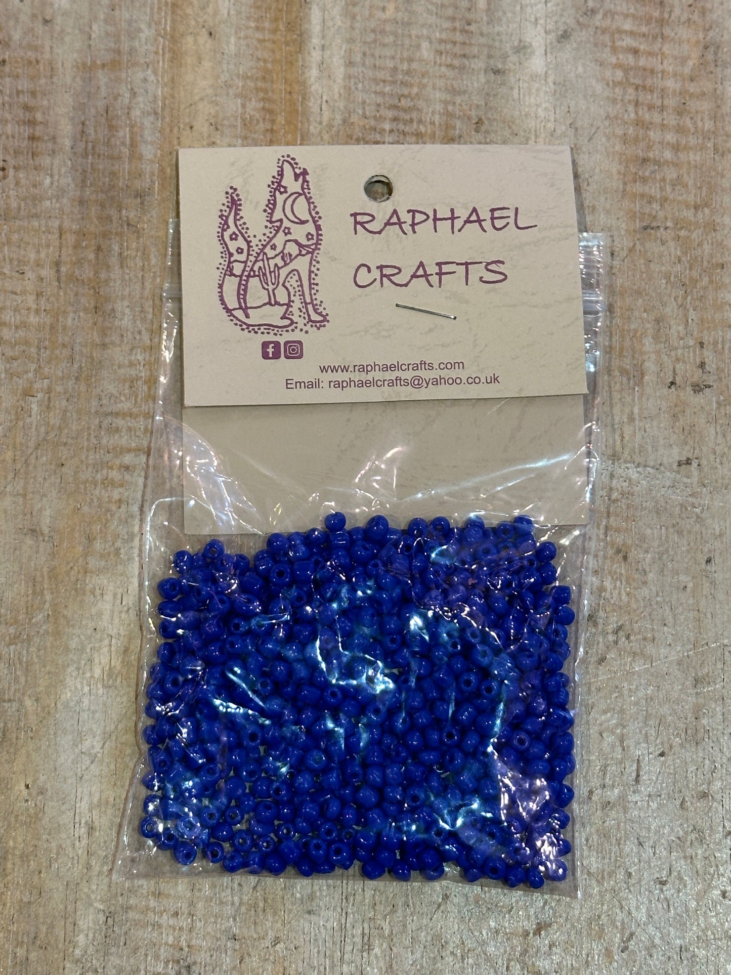 Glass Seed Beads Oxford Blue Size 6 50g
