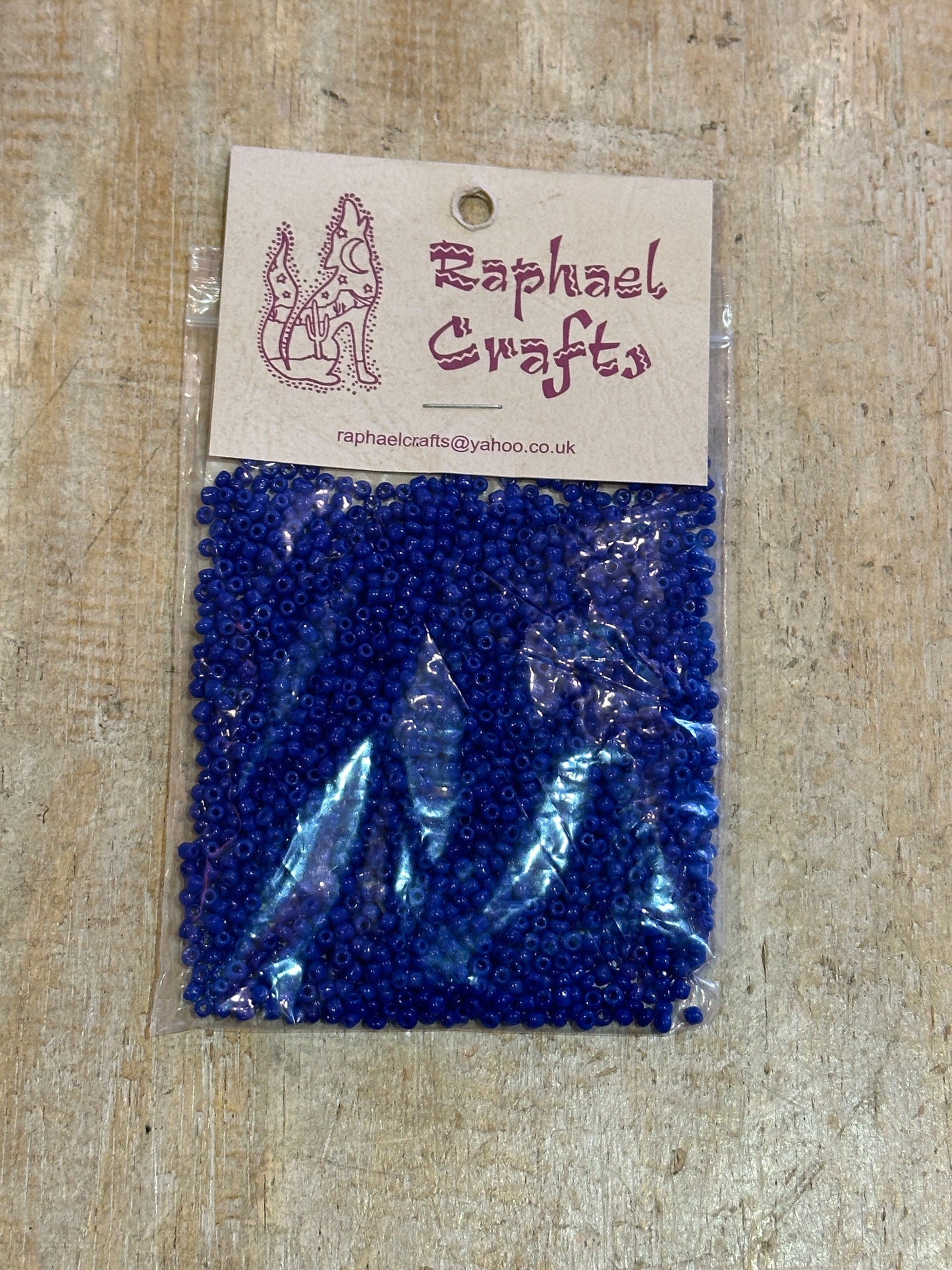 Glass Seed Beads Oxford Blue Size 8 50g